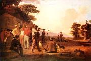 George Caleb Bingham Shooting for the Beef oil on canvas